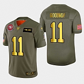 Nike 49ers 11 Marquise Goodwin 2019 Olive Gold Salute To Service 100th Season Limited Jersey Dyin,baseball caps,new era cap wholesale,wholesale hats